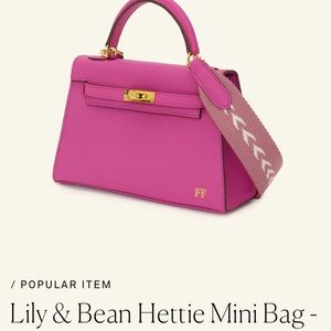 NWT unmonogrammed Lily and Bean Hettie mini bag, bright pink